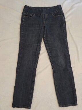 Jag Jeans Pull On Slim Straight Stretch Jeans Dark Wash Size 12